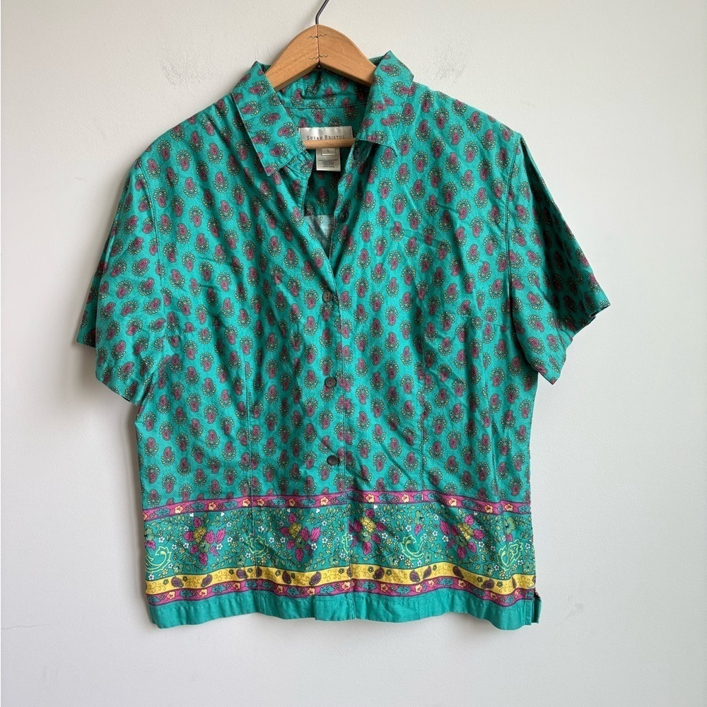 Vintage Susan Bristol Button Up Shirt Size Large - Picture 7 of 7